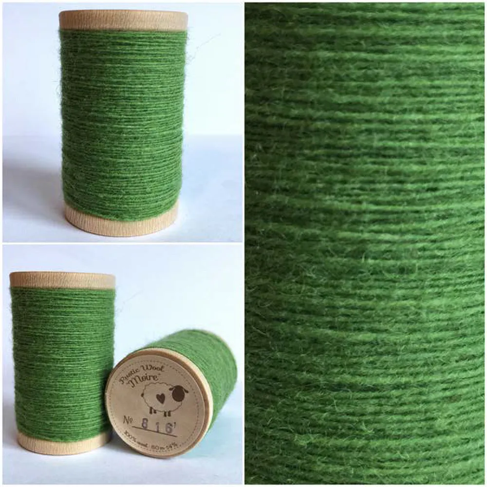 MINT Hand Dyed Fat QUARTER Wool Fabric for Wool Applique and Rug Hooking