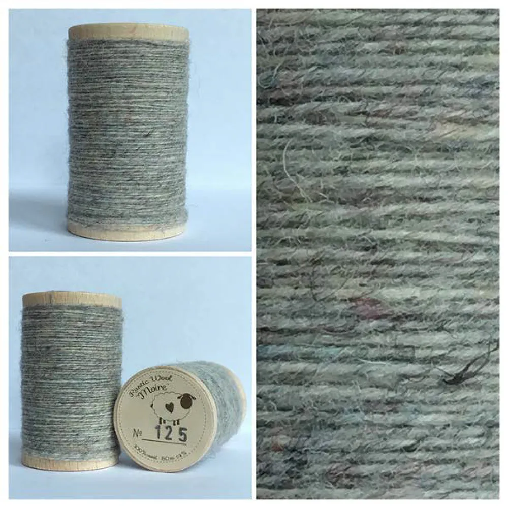 MOUSE GREY Hand Dyed Fat EIGHTH Wool Fabric for Wool Applique and Rug Hooking