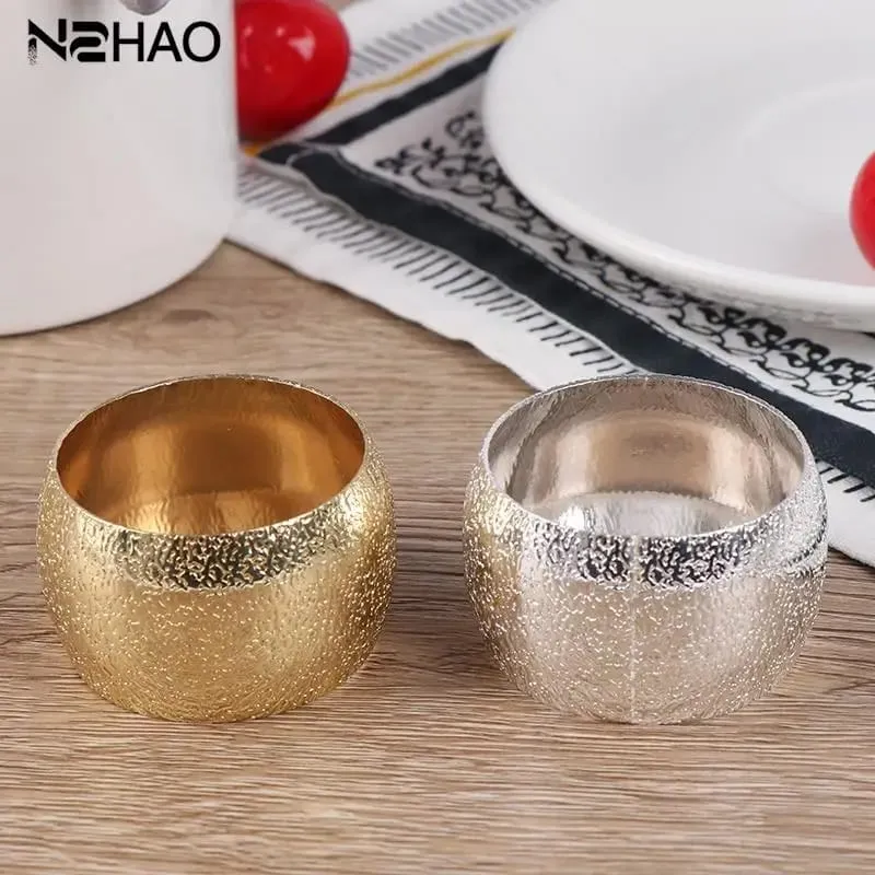 Napkin Holder Rings-Golden Rings