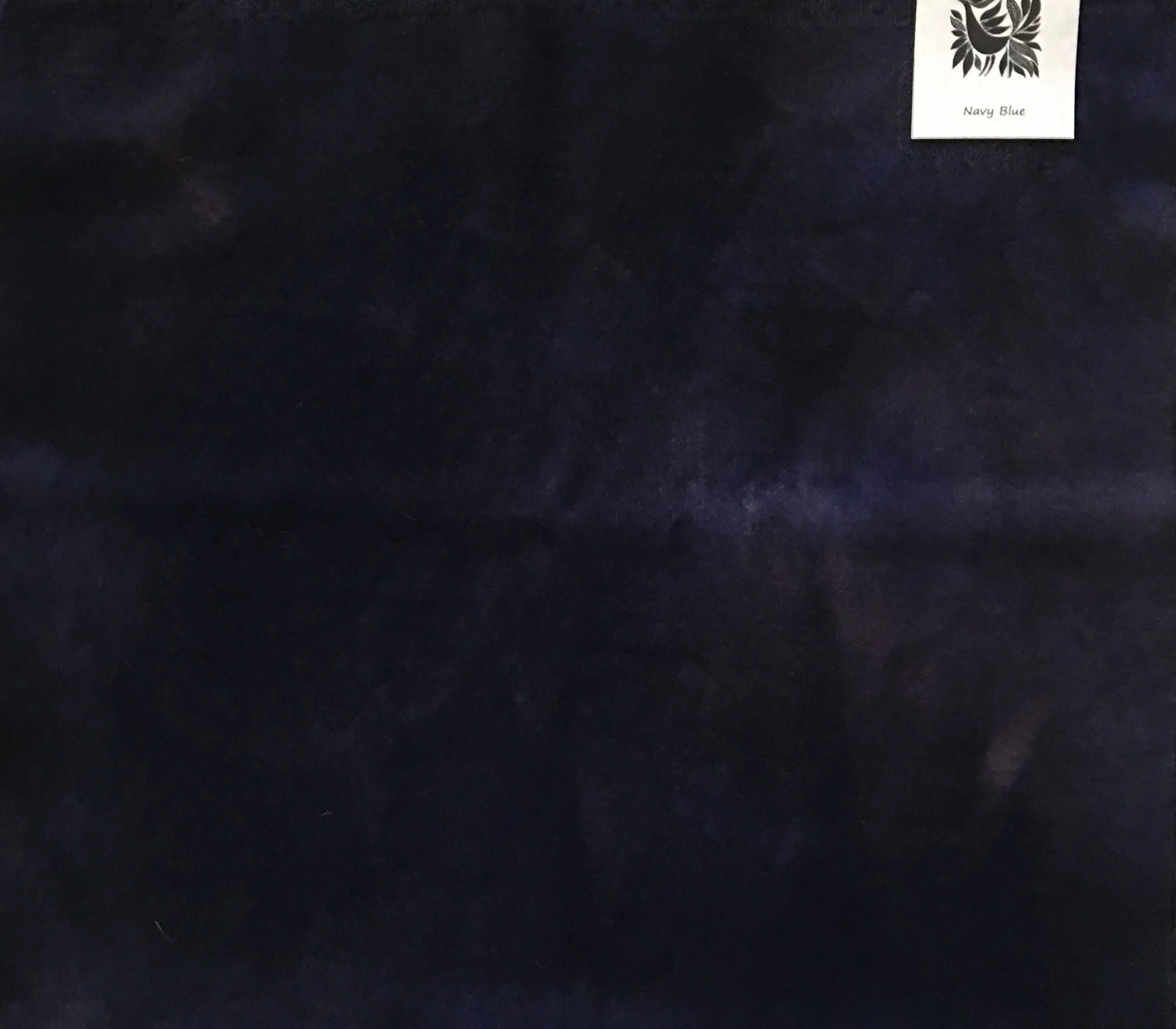 NAVY BLUE Hand Dyed Fat EIGHTH Wool Fabric for Wool Applique and Rug Hooking