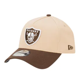 New Era Las Vegas Raiders 9FORTY A Frame Cap - Oatmilk/Walnut