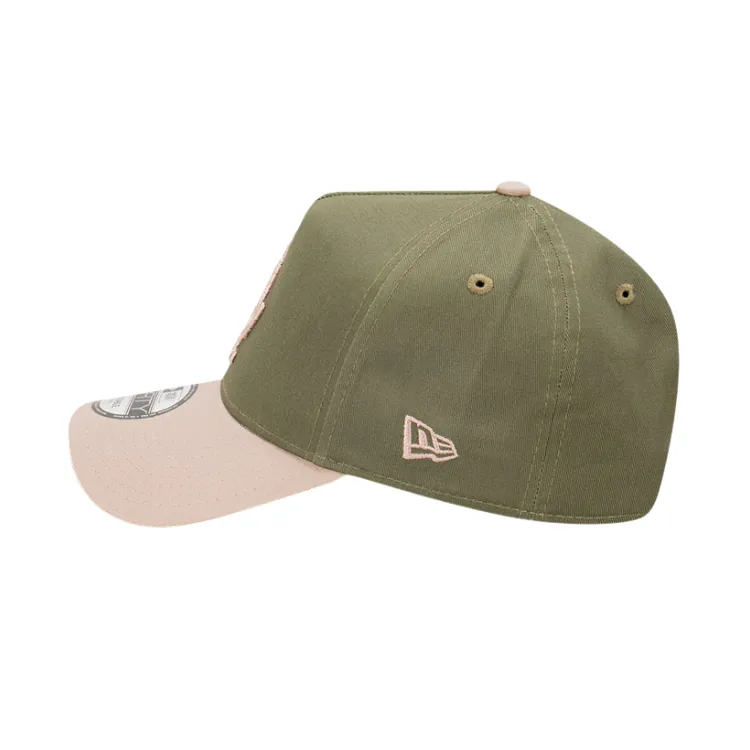 New Era New York Yankees 9FORTY A Frame Cap - New Olive/AshBrown