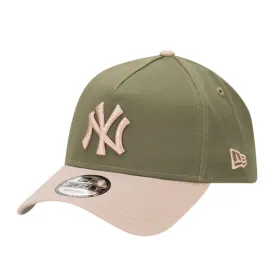 New Era New York Yankees 9FORTY A Frame Cap - New Olive/AshBrown