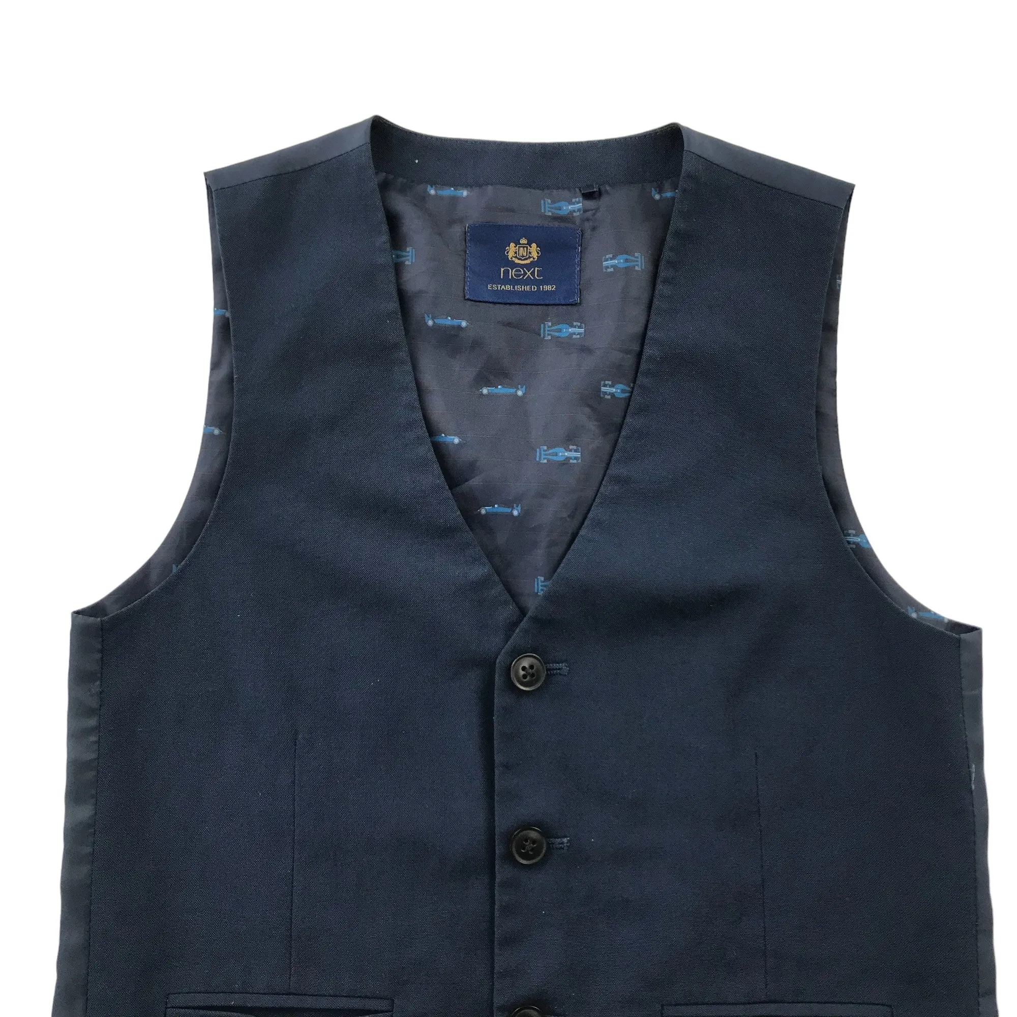 Next waistcoat 9 years navy blue formal occasionwear