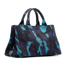 PRADA Canapa Camouflage Tote Tote Bag