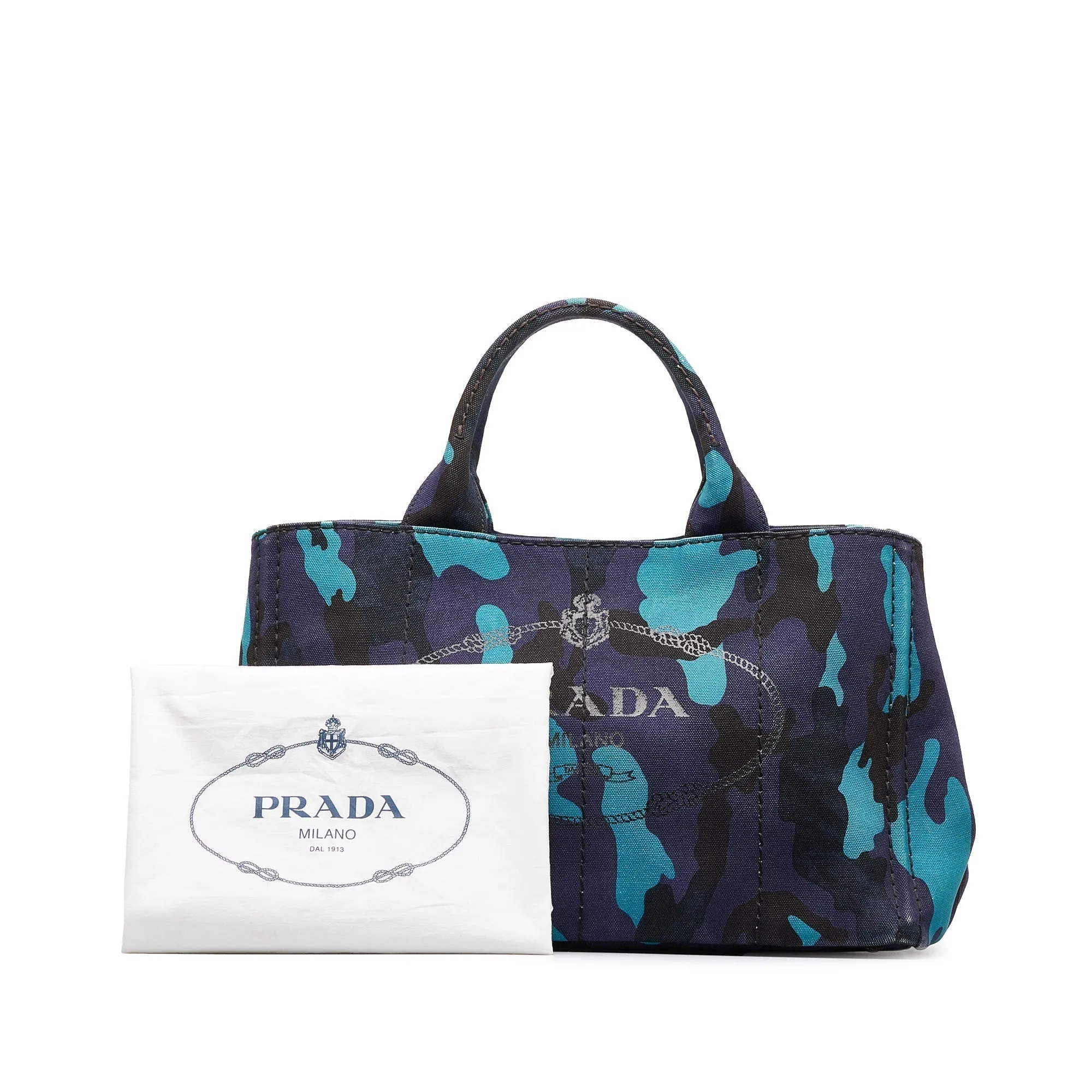 PRADA Canapa Camouflage Tote Tote Bag