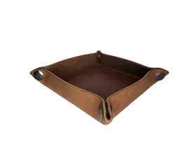 "The Gulch" Leather Travel Valet Tray