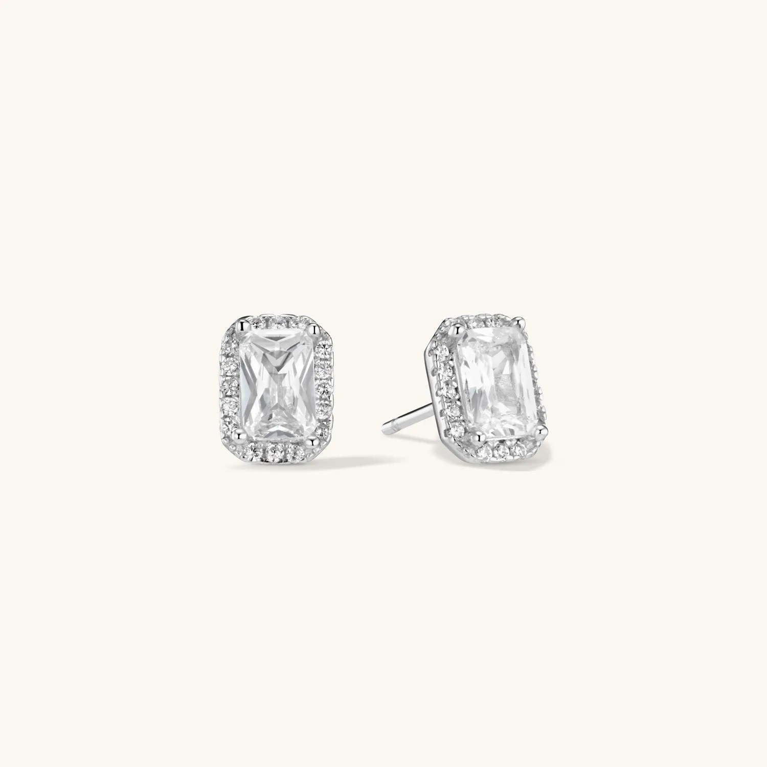 Radiance Stud Earrings In Silver