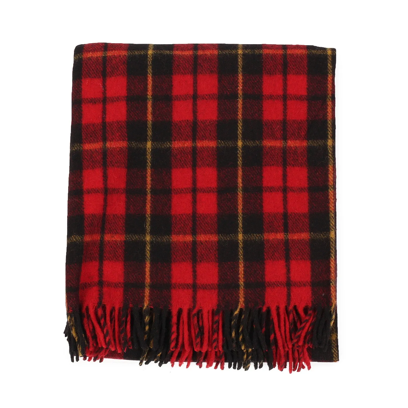 Recycled Wool Tartan Blanket Throw Wallace