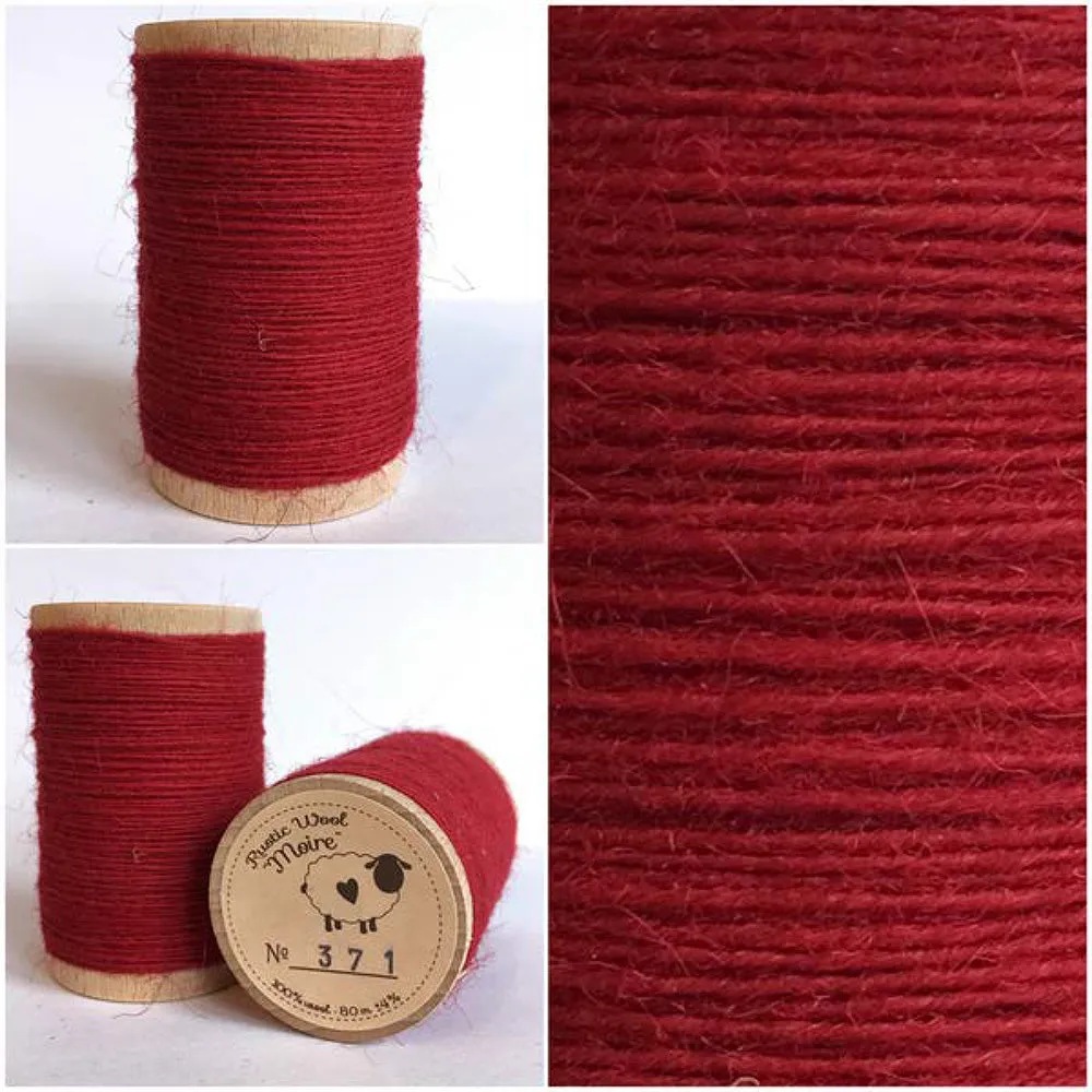 RED VELVET Hand Dyed Fat EIGHTH Wool Fabric for Wool Applique and Rug Hooking