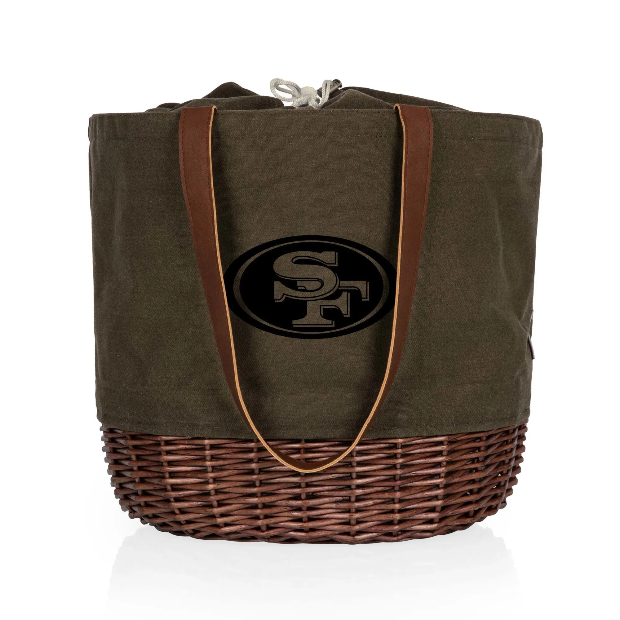 San Francisco 49ers - Coronado Canvas and Willow Basket Tote