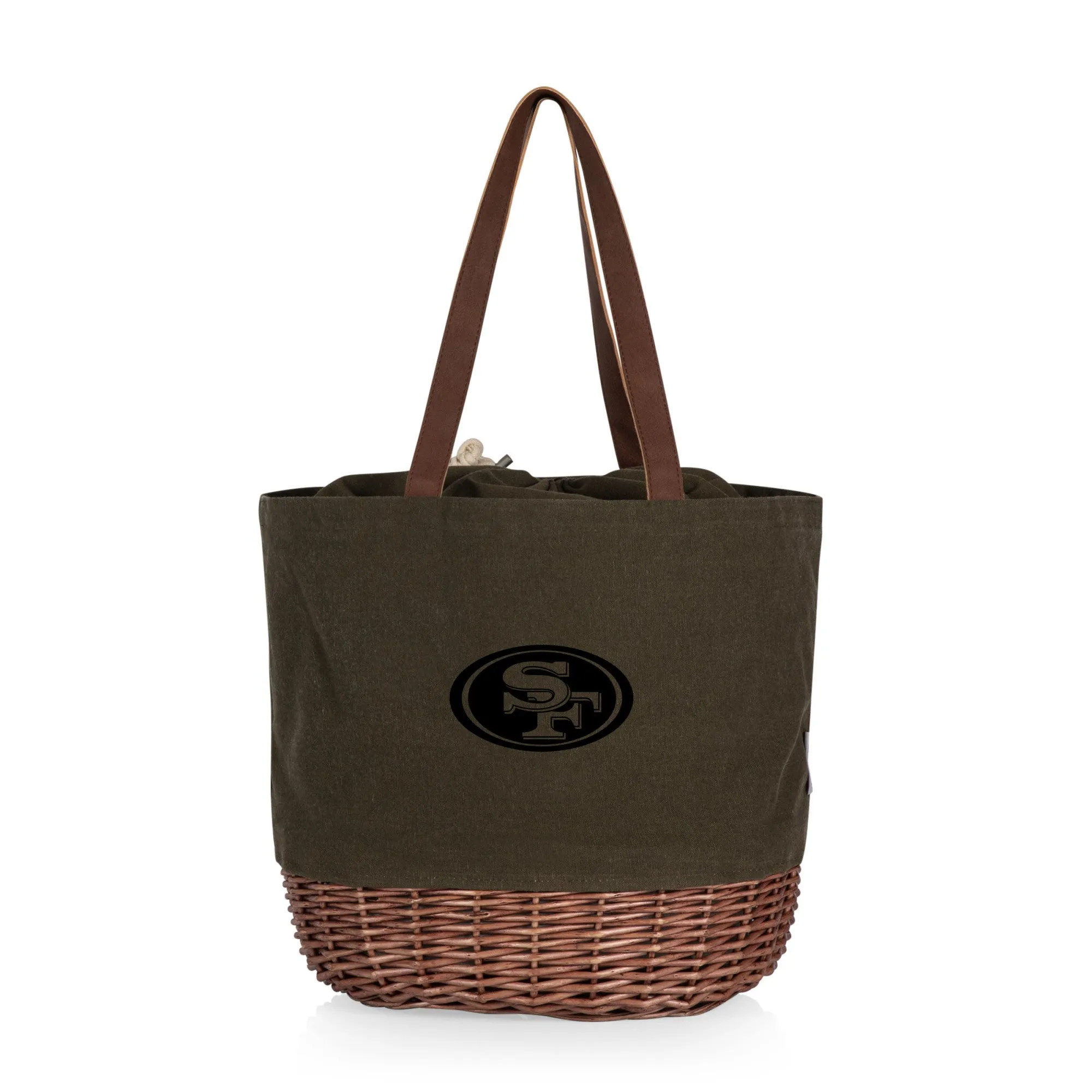 San Francisco 49ers - Coronado Canvas and Willow Basket Tote