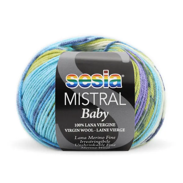 Sesia Mistral Baby 100% fine merino wool - 4ply/fingering weight