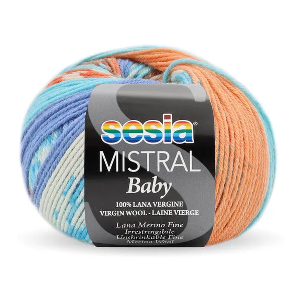 Sesia Mistral Baby 100% fine merino wool - 4ply/fingering weight