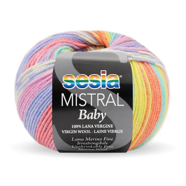 Sesia Mistral Baby 100% fine merino wool - 4ply/fingering weight