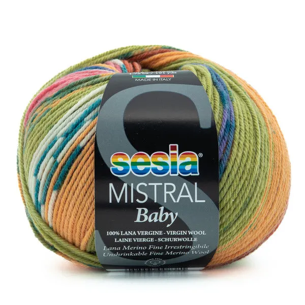 Sesia Mistral Baby 100% fine merino wool - 4ply/fingering weight