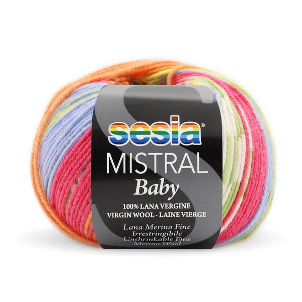 Sesia Mistral Baby 100% fine merino wool - 4ply/fingering weight