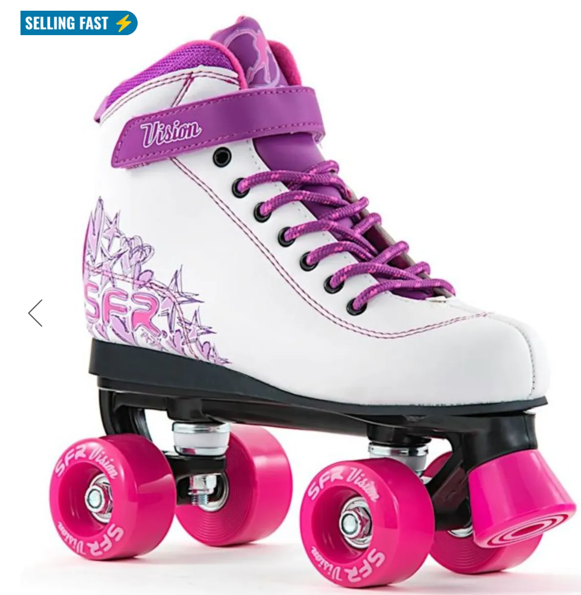 Sfr Vision Ii Roller Quad Skate White/Purple