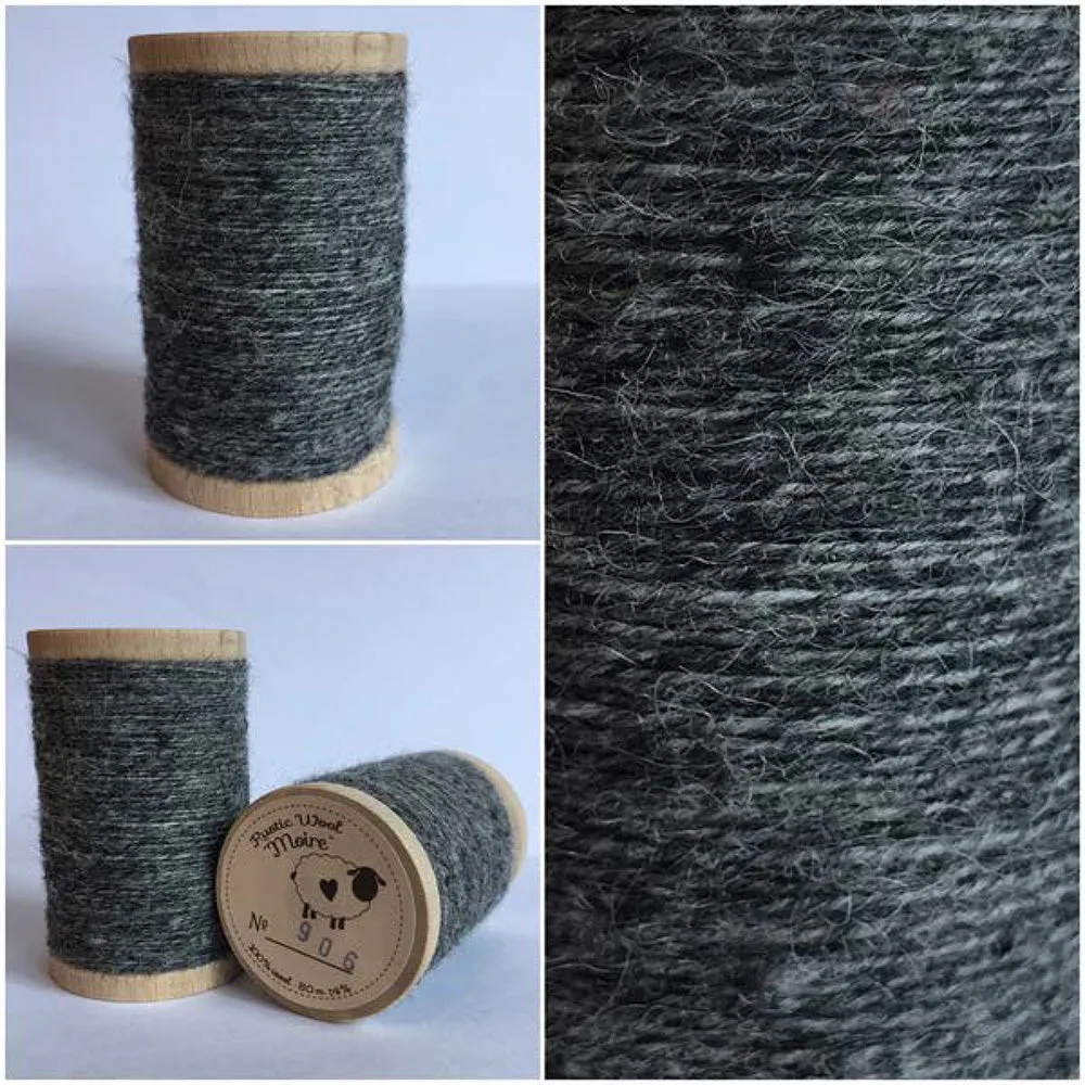 SILVER GREY Hand Dyed Fat QUARTER Wool Fabric for Wool Applique and Rug Hooking