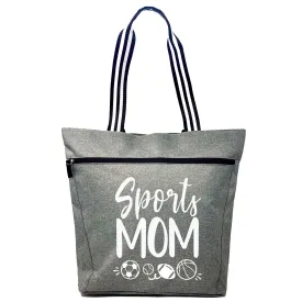 Sports Mom Lexie  Gray Tote Bag for Moms