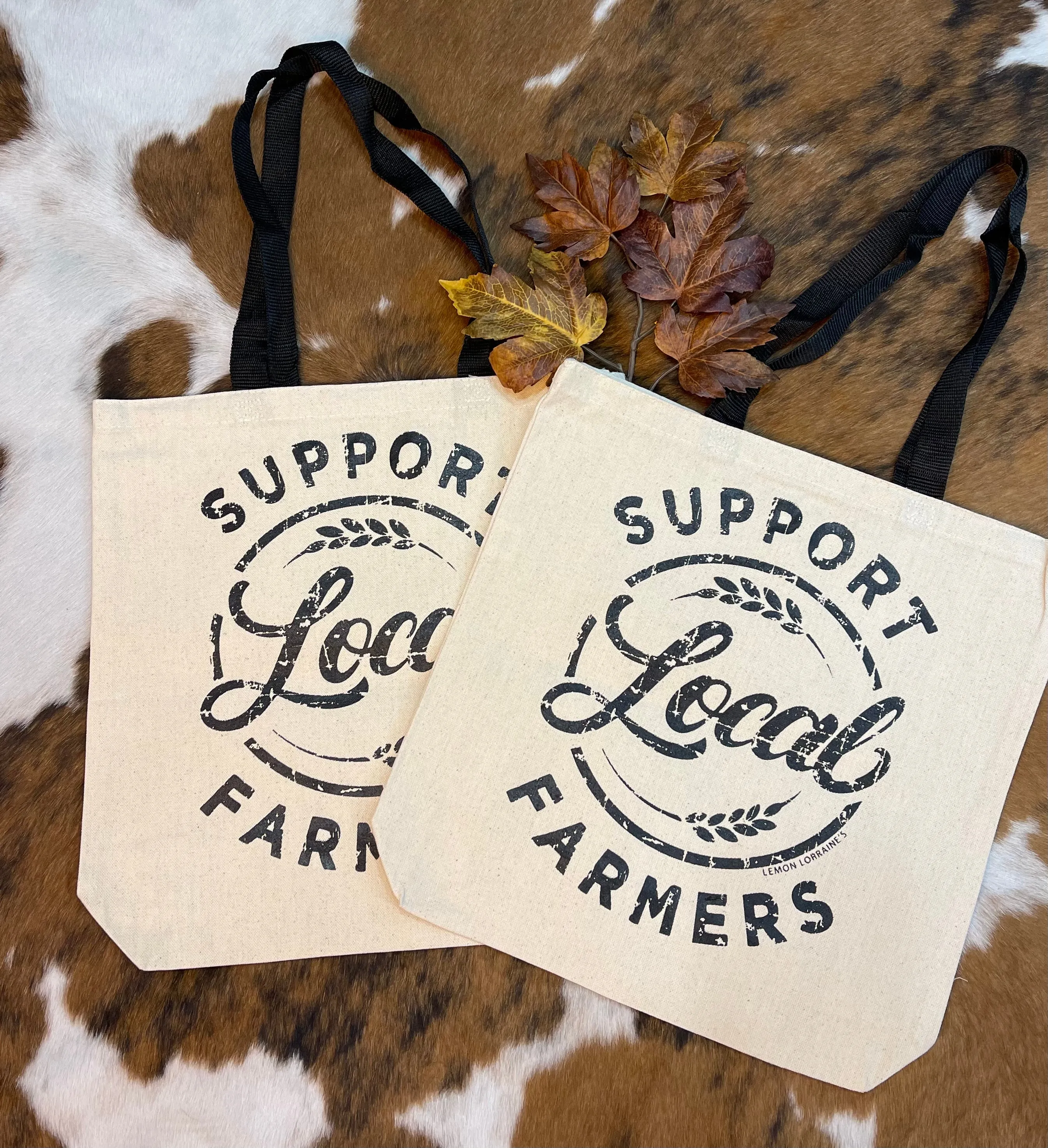 Support Local Farmers Canvas Tote