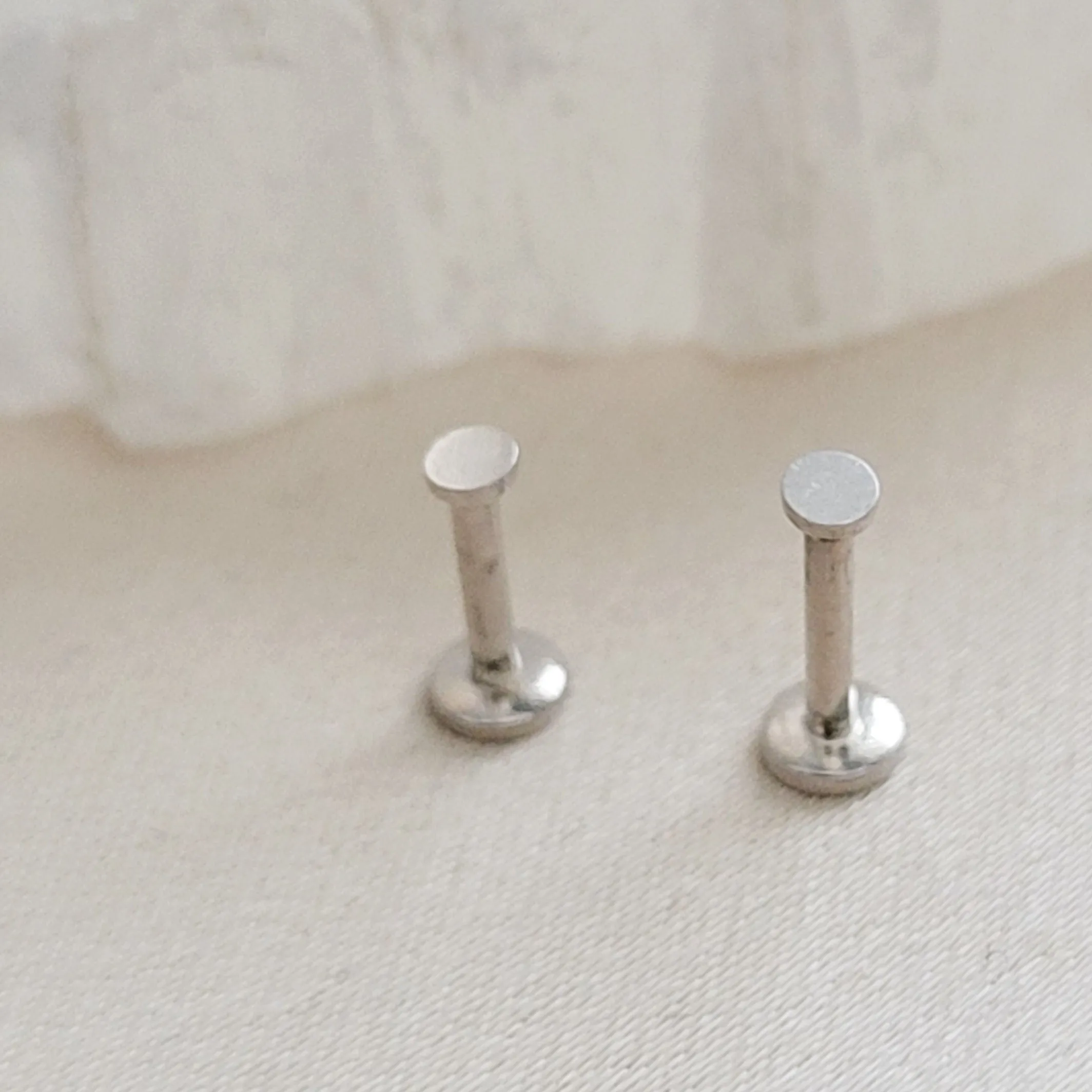 Tiny 14K Gold Dot Studs