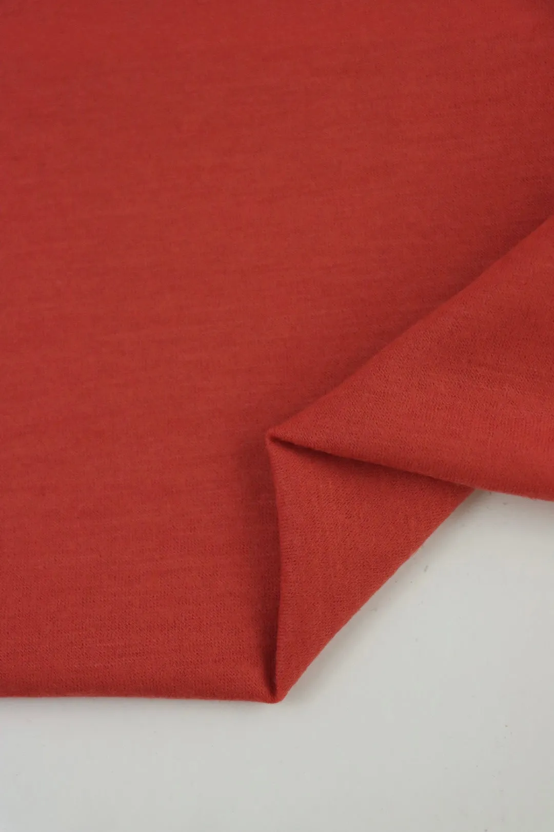 Vermillion Galway Wool Spandex Jersey Knit | By The Half Yard