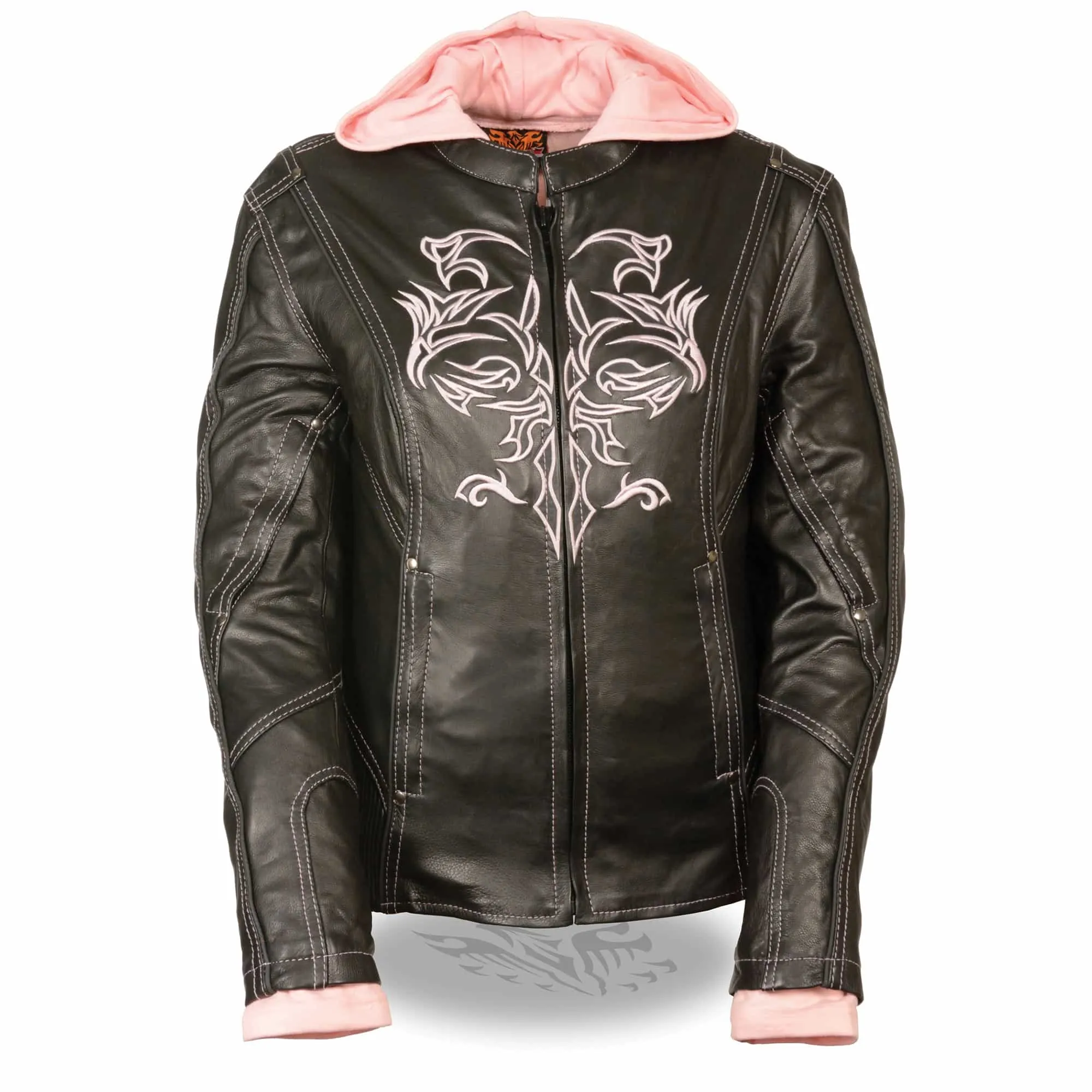 Women’s 3/4 Jacket w/ Reflective Tribal Detail